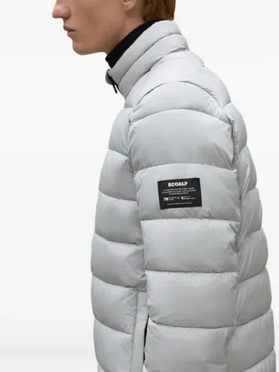Ecoalf Zip-up Padded Jacket In Gray