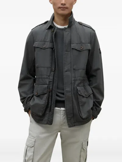 Ecoalf Buttoned Pocket Jacket In Gray
