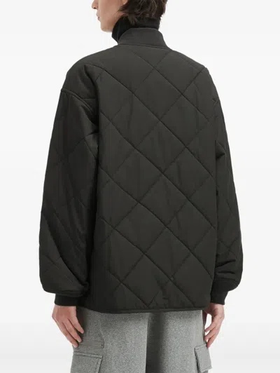 Fingercroxx Quilted Patch-details Jacket In Black