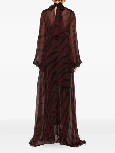 Raquel Diniz Zebra Print Dress In Multi