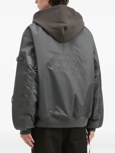 Musium Div. Hooded Zip Jacket In Gray