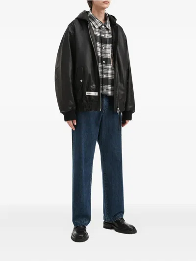 Musium Div. Hooded Zip Jacket In Black