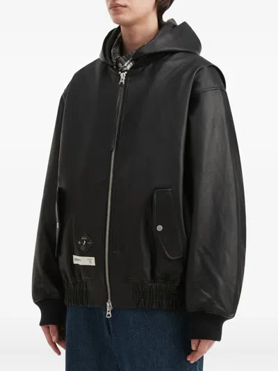 Musium Div. Hooded Zip Jacket In Black