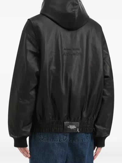 Musium Div. Hooded Zip Jacket In Black