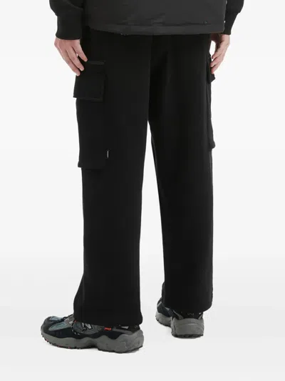 Fingercroxx Cargo-pocket Trousers In Black