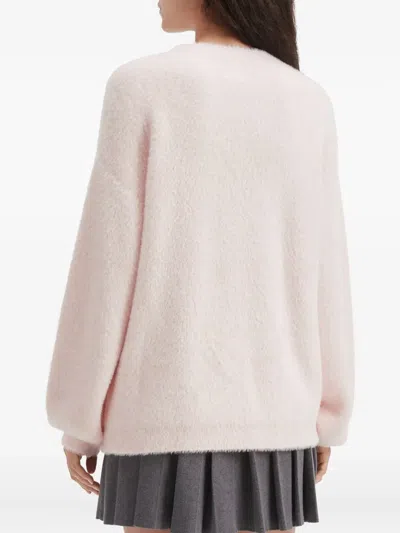 B+ab Dog-graphic Sweater In Pink