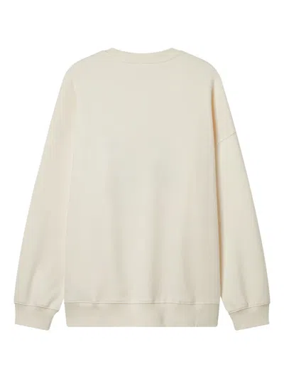 B+ab Embroidered Sweatshirt In Neutral