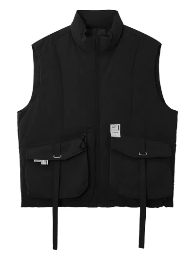 Musium Div. Padded Pocket Gilet In Black
