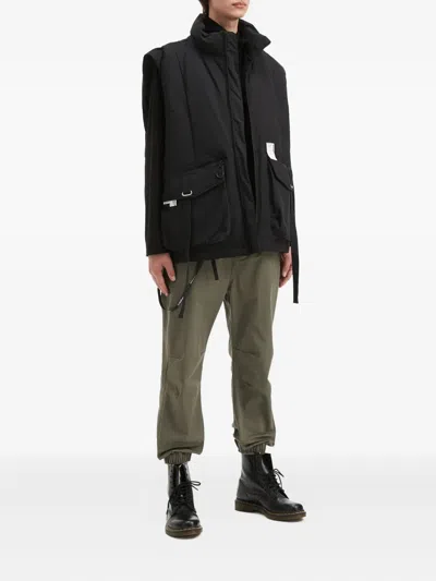 Musium Div. Padded Pocket Gilet In Black