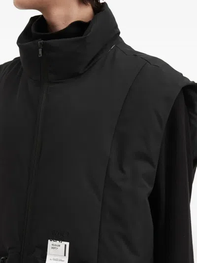 Musium Div. Padded Pocket Gilet In Black