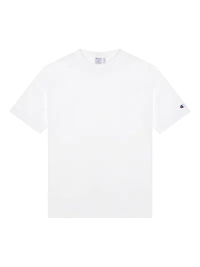 Champion White Cotton Crew-neck T-shirt In White