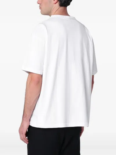 Champion White Cotton Crew-neck T-shirt In White