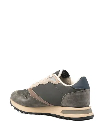 Blauer Panelled Low-top Sneakers In Green