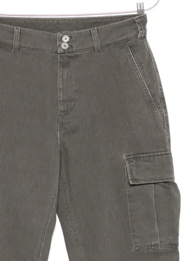 Aspesi Cargo-pocket Trousers In Gray