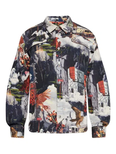 Off-white Long Sleeve Shirt In Blue