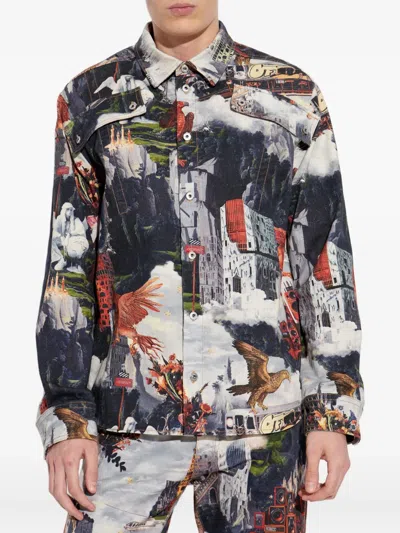 Off-white Long Sleeve Shirt In Blue