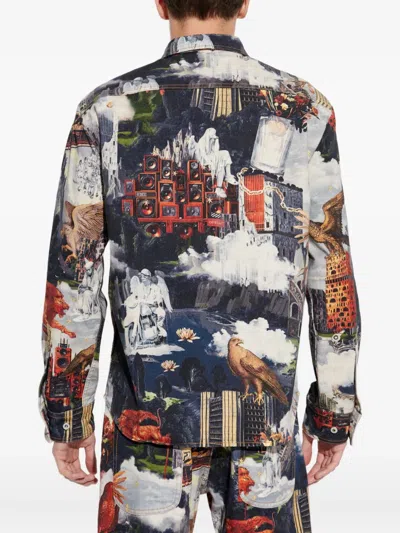 Off-white Long Sleeve Shirt In Blue