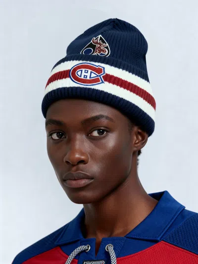 Moose Knuckles Men's Nhl X  Canadiens Beanie In Blue