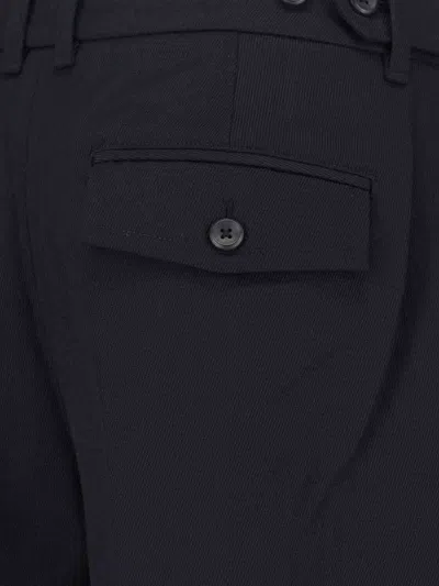 Calvin Klein Tailored Black Trousers With Structured Waistband In Black