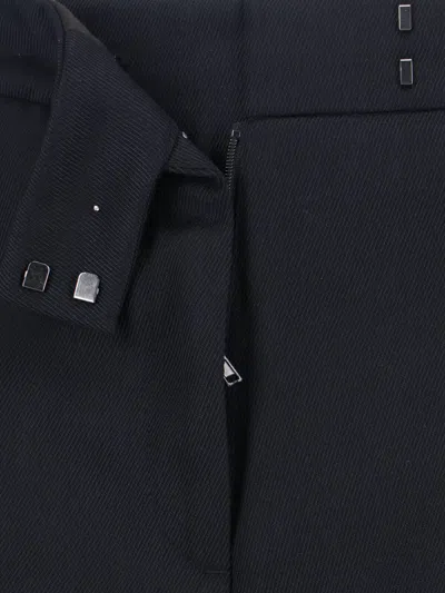 Calvin Klein Tailored Black Trousers With Structured Waistband In Black