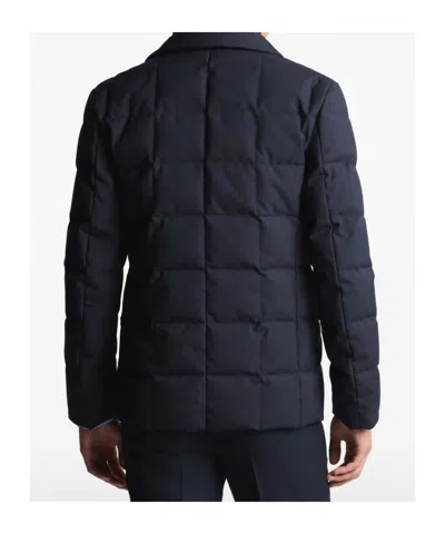 Fay Padded Down Coat Stand-up Collar In Blue