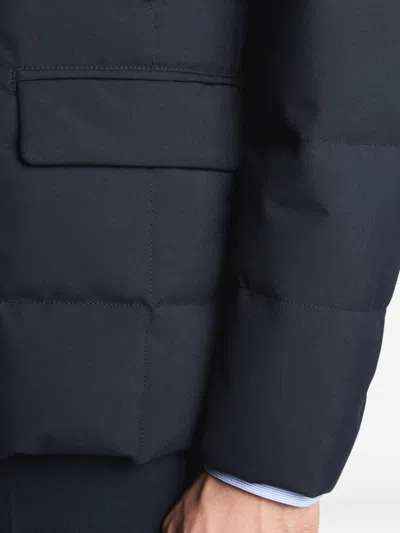 Fay Padded Down Coat Stand-up Collar In Blue