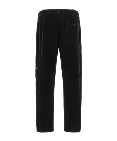 Stone Island Cotton Regular Fit Pants In Black