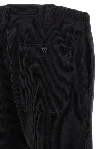 Stone Island Cotton Regular Fit Pants In Black