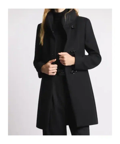 Fay Virginia 3 Hooks Coat In Black