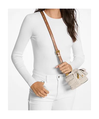 Michael Kors Dakota Small Crossbody Bag In White