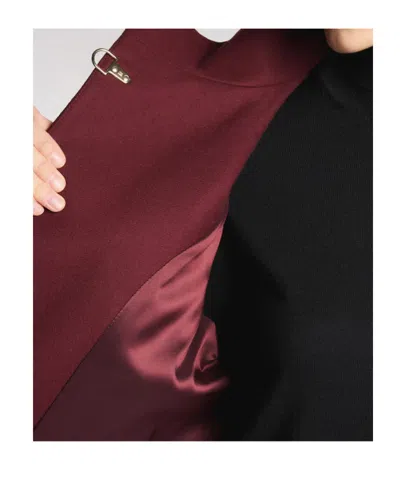 Fay Wool Cape Jacket In Red