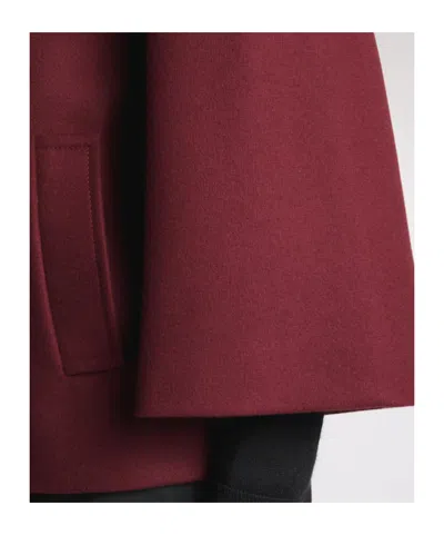 Fay Wool Cape Jacket In Red