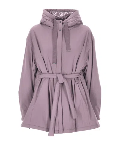 Herno Zippered Casual Jacket In Purple
