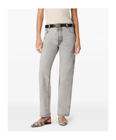 Missoni Gebleichte Five-pocket-jeans Mit Mittlerer Leibhöhe In Gray