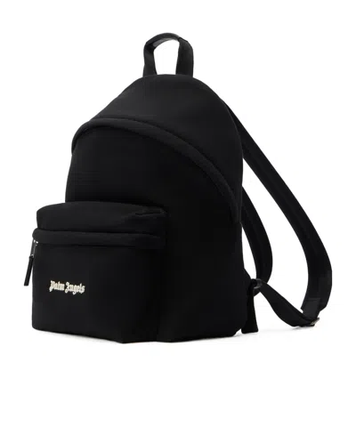 Palm Angels Versatile Backpack Featuring Adjustable Elements In Black