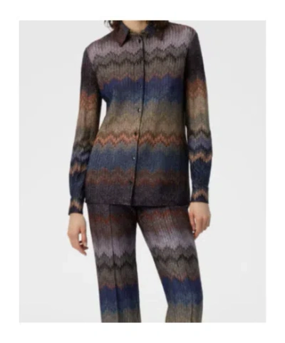 Missoni Viscosebluse Mit Schlangenmuster In Multi