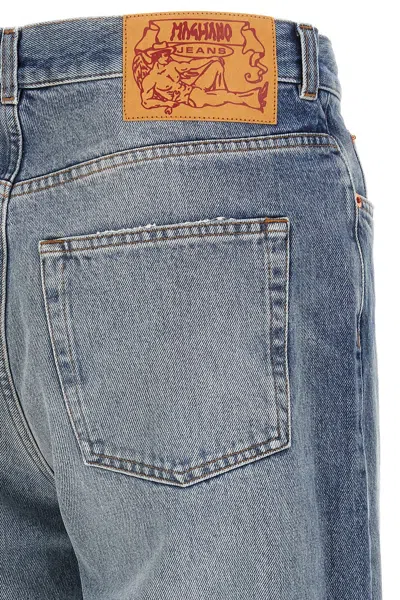Magliano Five-pocket Denim Trousers Featuring Belt Loops In Blue
