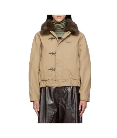 Andersson Bell Ortega Washed Cotton Jacket In Brown