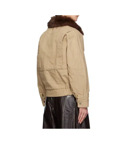 Andersson Bell Ortega Washed Cotton Jacket In Brown
