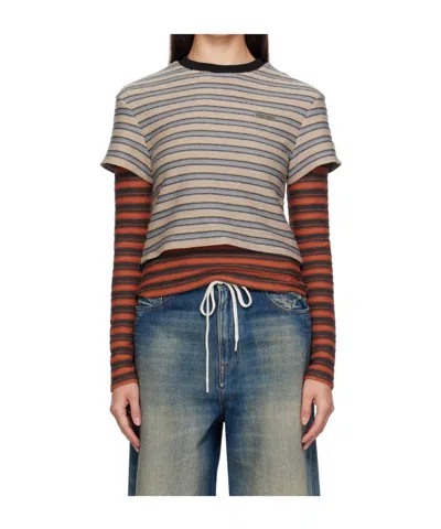 Andersson Bell Striped Long-sleeved T-shirt In Multi
