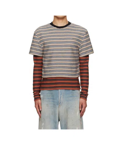 Andersson Bell Striped Long-sleeved T-shirt In Multi
