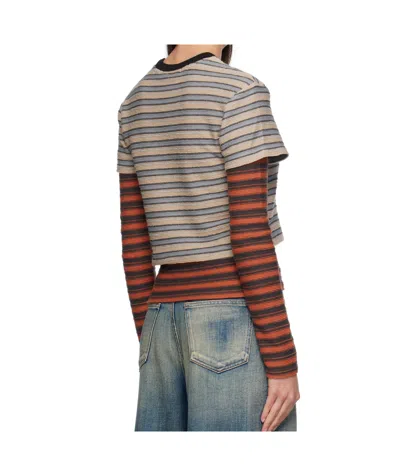 Andersson Bell Striped Long-sleeved T-shirt In Multi