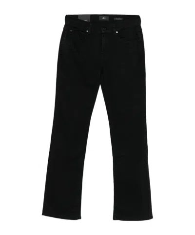 7 For All Mankind Logo Denim Jeans In Black