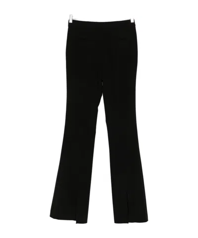 Blugirl Black Pants With Small Slit At The Hem In Black