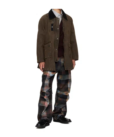 Andersson Bell Burn-out Check-out Pants In Multi