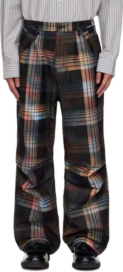 Andersson Bell Burn-out Check-out Pants In Multi