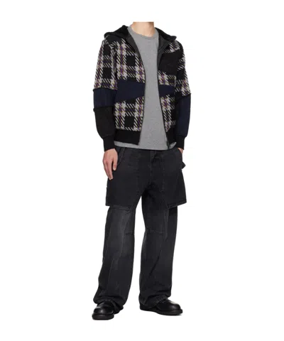 Andersson Bell Patchwork Zip-up Hoodie In Multi