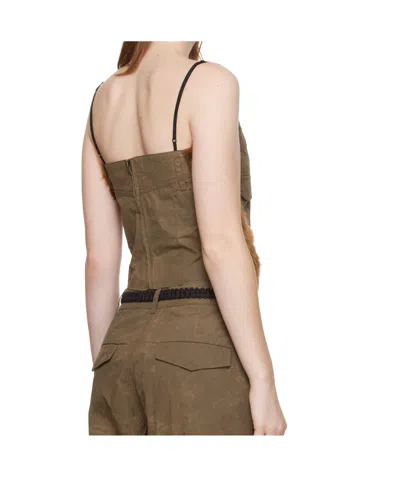 Andersson Bell Trouser Custom Bustier Top In Brown