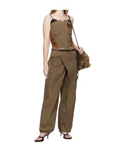 Andersson Bell Wrap-around Overalls In Brown