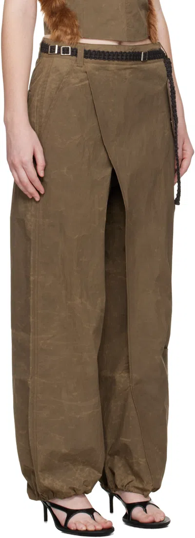 Andersson Bell Wrap-around Overalls In Brown